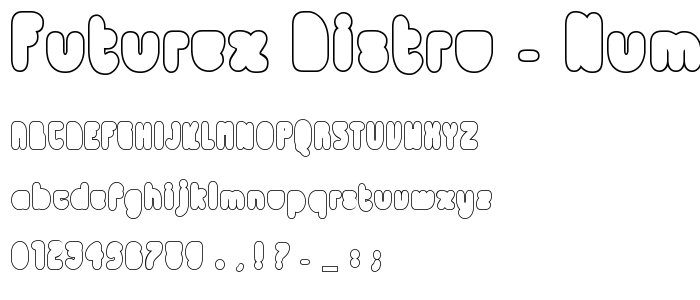 Futurex Distro - Numb font